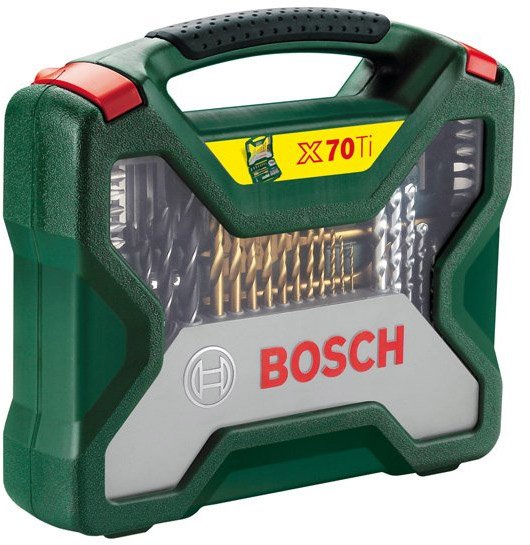 

Набор оснастки для электроинструмента Bosch Titanium X-Line 2607019329 70 предметов