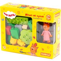 Конструктор Полесье Макси. Три кота. Мама на кухне 75861 (19эл)