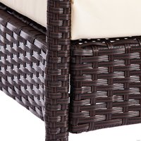 Набор садовой мебели TetChair Лаундж сет mod. 210000 (коричневый/DB-02 бежевый)