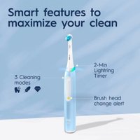 Электрическая зубная щетка Oral-B iO 3 (с насадкой Ultimate Clean 4 шт, голубой)