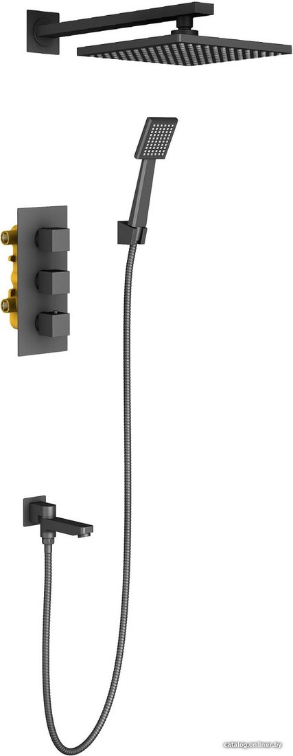Душевая система Timo Tetra-Thermo SX-0199/03SM (черный)