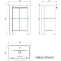  Какса-А Тумба Лидер 60 под умывальник Фостер 600