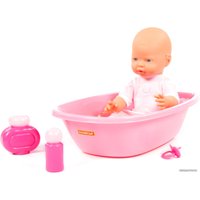 Пупс Полесье Веселый с соской и набором для купания 86778