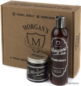 Подарочный набор Morgan’s Подарочный набор шампунь + глина с кератином для укладки