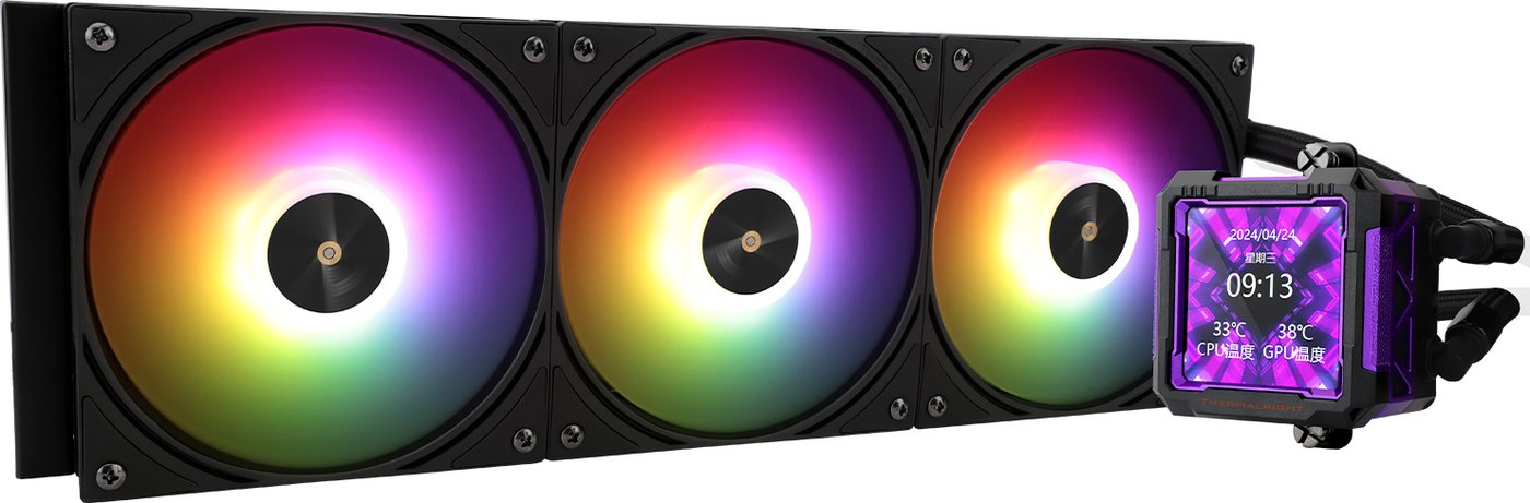 

Система жидкостного охлаждения для процессора Thermalright Frozen Warframe Pro 360 ARGB (черный)