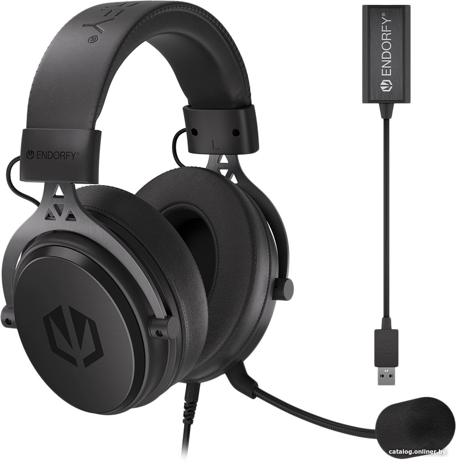 Наушники Endorfy Viro Plus USB (черный)