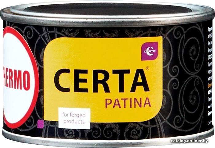 Эмаль Certa Patina термостойкая 0.16 кг (красная медь)