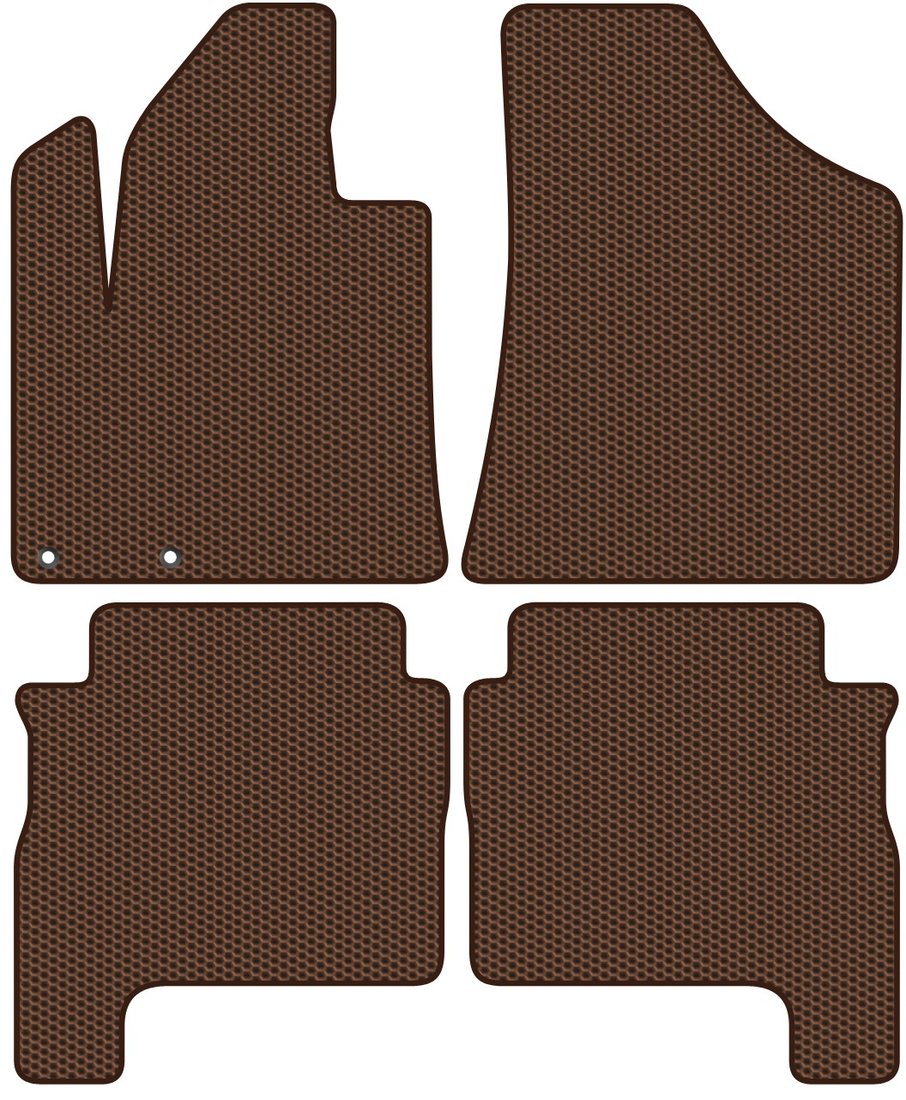 

Комплект ковриков для авто Alicosta Hyundai Santa Fe II (suv / CM) 2006 - 2009 (коричневый, сота)