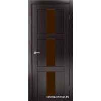 Межкомнатная дверь MDF-Techno Dominika 308 80x200 (орех темный, лакобель коричневый)