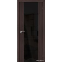 Межкомнатная дверь el'Porta Vetro V4 Black Star (Wenge Veralinga)