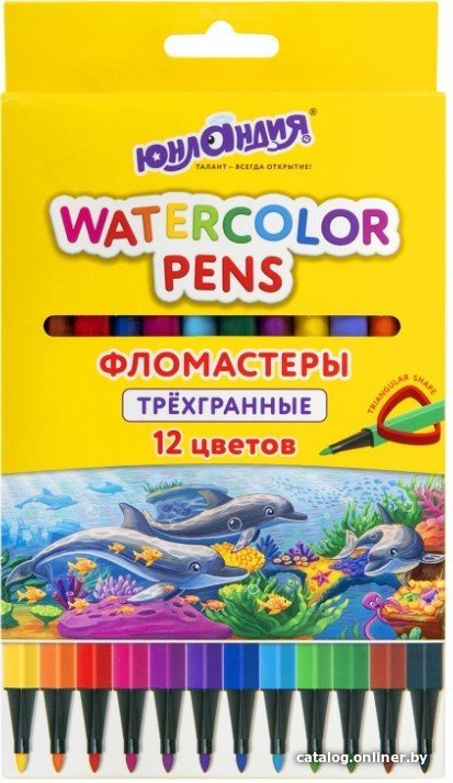 Фломастеры Юнландия Водный Мир 152182 (12 шт)