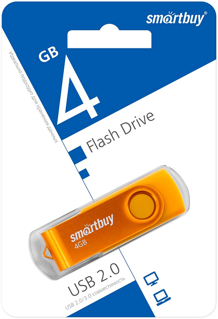 

USB Flash SmartBuy Twist 4GB (желтый)