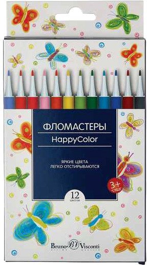 

Фломастеры Bruno Visconti Happycolor 32-0047 (12цв)