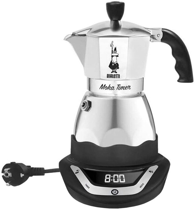 

Гейзерная кофеварка Bialetti Moka Timer (6 порций)