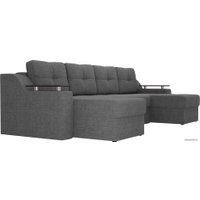 П-образный диван Лига диванов Сенатор 28929 (рогожка, серый)