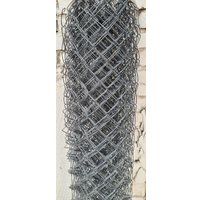 Строительная сетка Сетка-рабица в ПВХ 55х55 2.4мм 1.5x10м (серый)