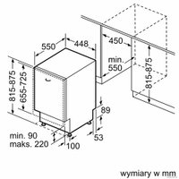 Встраиваемая посудомоечная машина Bosch Serie 4 SPV4EMX25E