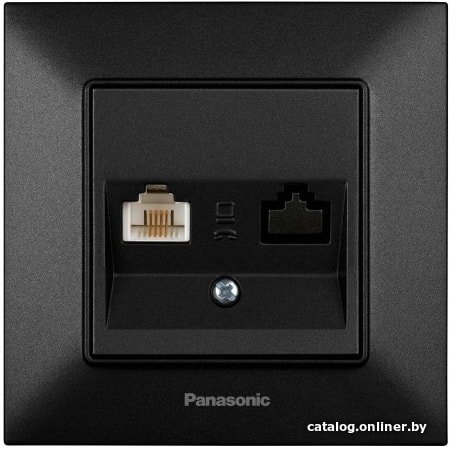 Розетка телефонная Panasonic Arkedia Slim WNTC04022BL-BY