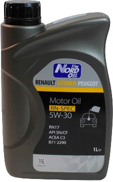 

Моторное масло Nord Oil Specific Line 5W-30 Renault/Citroen/Peugeot NRSL019 1л