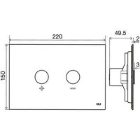 Инсталляция для унитаза OLI 120 ECO 879235 + 216621 (белый матовый)