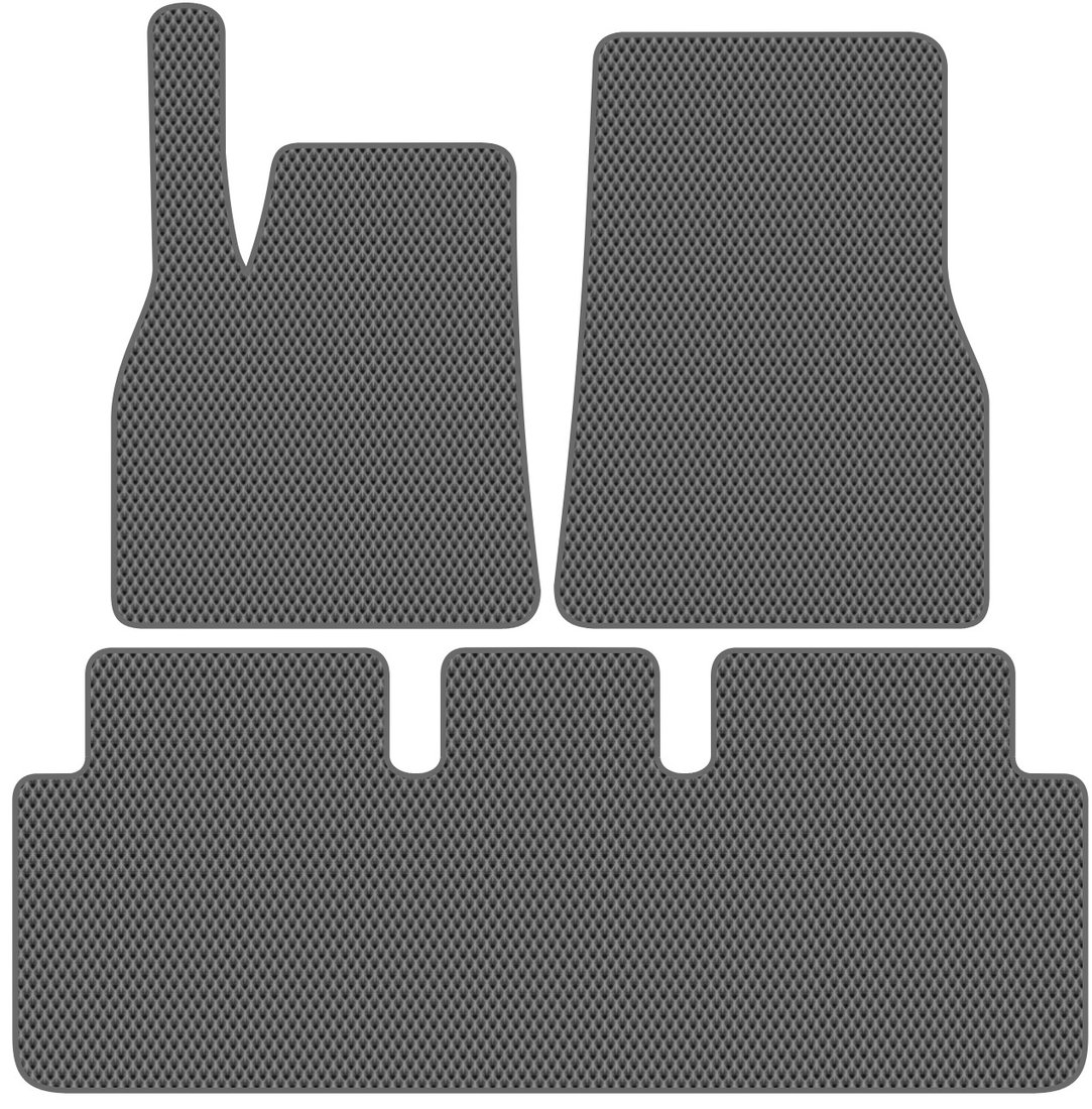 

Комплект ковриков для авто Alicosta Tesla Model S II (лифтбек / PLAID) 2021 - Н.В. (серый, ромб)