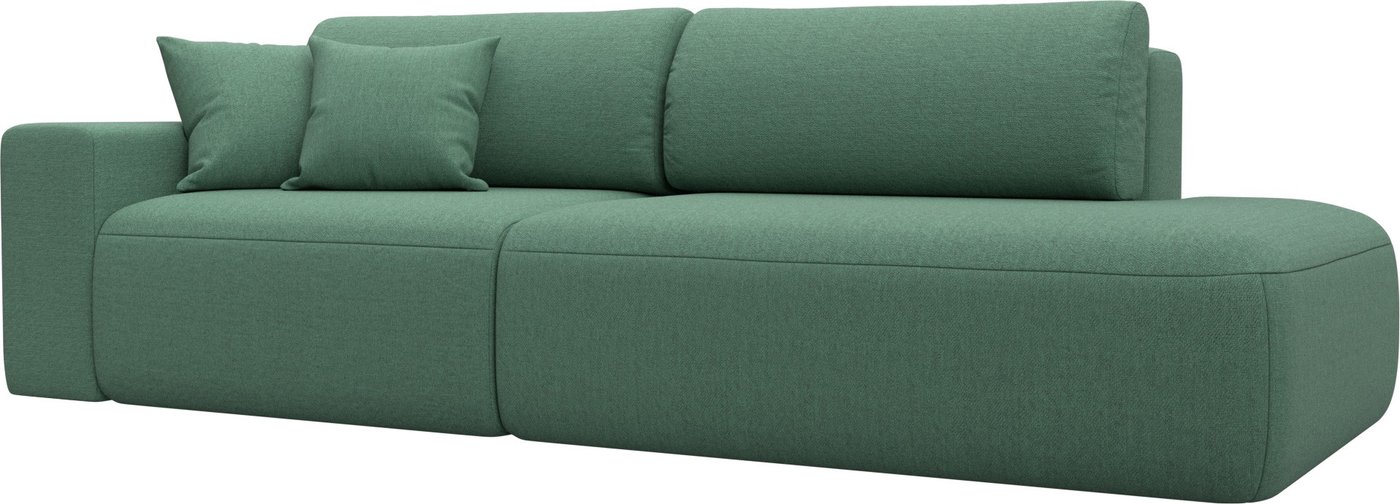 

Диван Лига диванов Лига-036 НПБ Модерн подлокотник слева 124220L (рогожка амур зеленый)