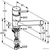 Смеситель Kludi Scope 339390575 (хром)