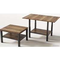 Журнальный столик Aledar H1 75x60 (дуб галифакс натуральный H1180/черный муар)