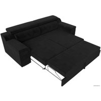 Диван Лига диванов Лига-003 117110 (велюр черный)