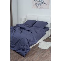 2-спальный комплект постельного белья с евро простыней Milanika Фиалка 2сп с европростыней (поплин г/к) в Пинске