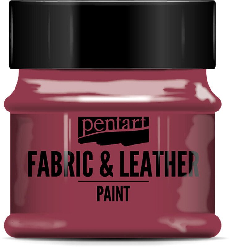 

Краска для текстиля Pentart Fabric & Leather paint 50 мл (бордовый)