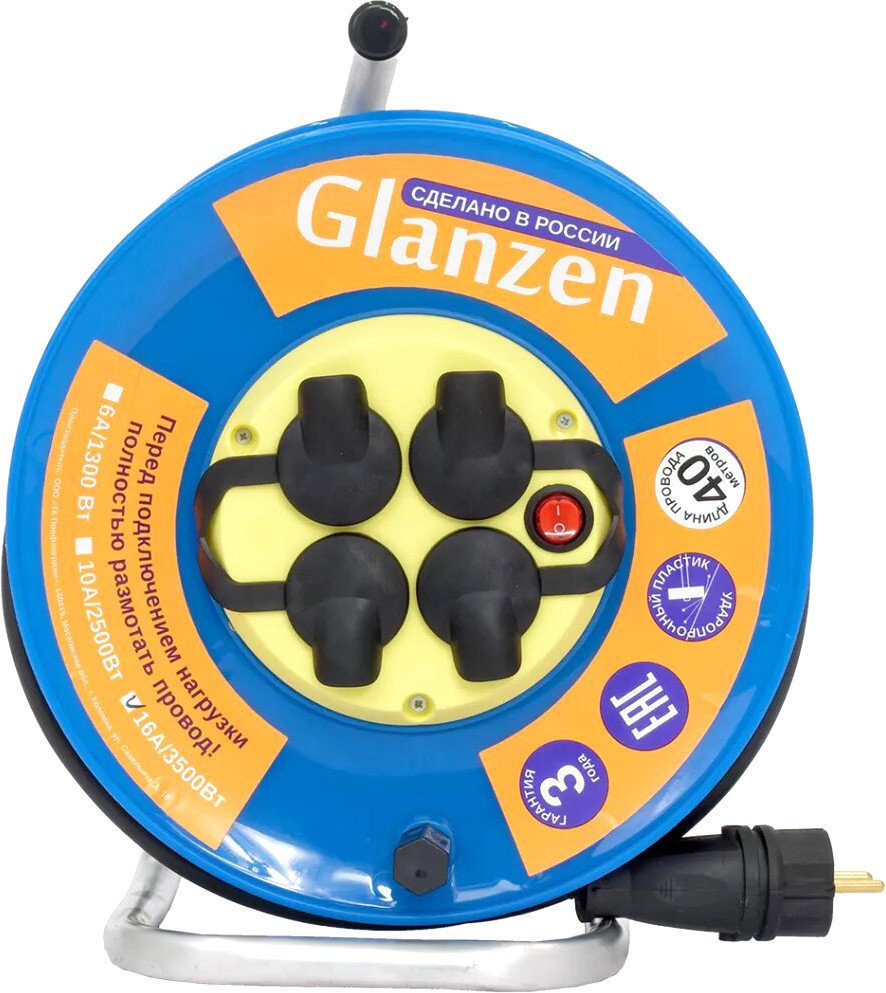 

Удлинитель на катушке Glanzen EB-40-011