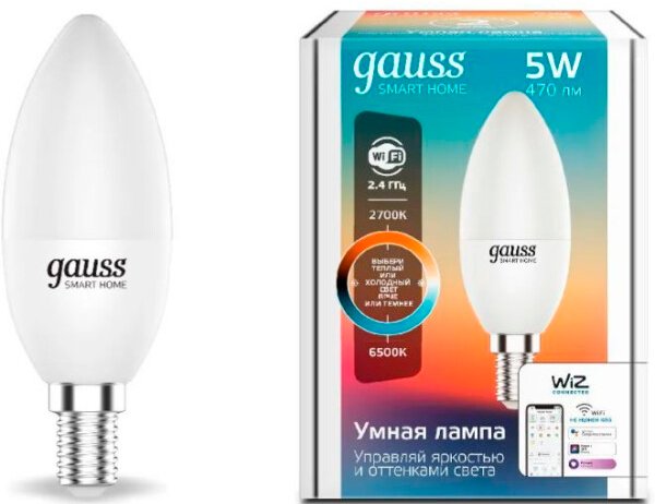 Светодиодная лампочка Gauss Smart Home 1110112