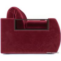 Диван Мебель-АРС Аккордеон Барон №3 (бархат, красный Star Velvet 3 Dark Red)