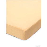 Простыня Мерцана Простыня на резинке 180 см (трикотаж, светло-персиковый)