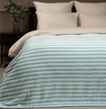 Плед Tex Republic Absolute Зигзаг двухцветный Flannel 200x220 92577 (бирюзовый)