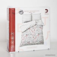 2-спальный комплект постельного белья Этель Xmas Cat 4935600