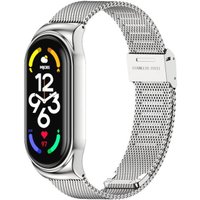 Браслет Mijobs Миланская петля для Xiaomi Smart Band 7 (серебристый)