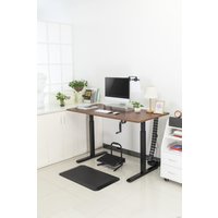 Стол для работы стоя ErgoSmart Manual Desk Special 1380x800x18 мм (альпийский белый/черный)