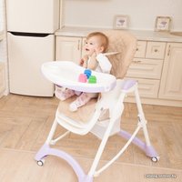 Высокий стульчик Carrello Caramel (cream beige)