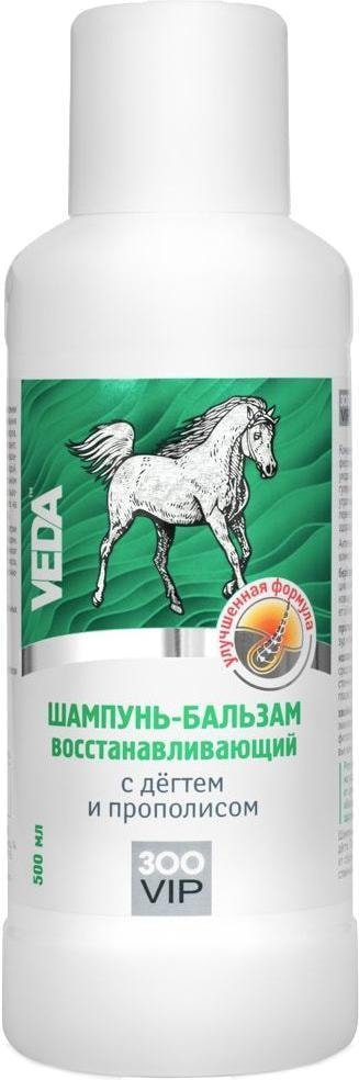 

Шампунь Veda ЗооVip восстанавливающий с дегтем и прополисом (500 мл)