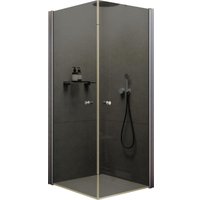 Душевой уголок MaybahGlass MGY-1296-5 (графитовое стекло/хром матовый)