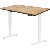 Стол с регулировкой высоты ErgoSmart Wooden Electric Desk Prime 1200х600х27 мм (прямой край, дуб натуральный/белый) в Витебске