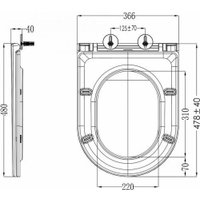 Сиденье для унитаза AV Engineering Comfort X3 AVWHR203X3C