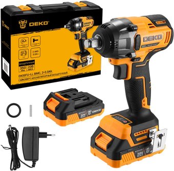 Гайковерт Deko DKISFU-Li 081-1069 (с 2-мя АКБ, кейс)