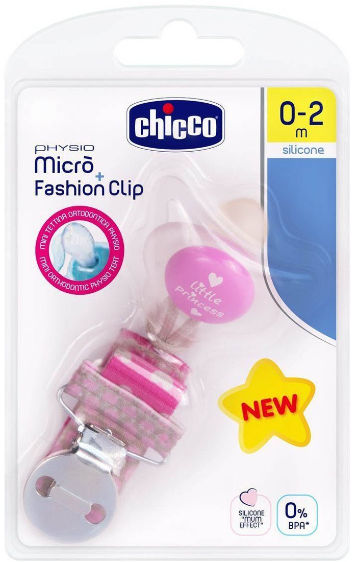 

Пустышка Chicco Physio Micro С прищепкой 00075110110000