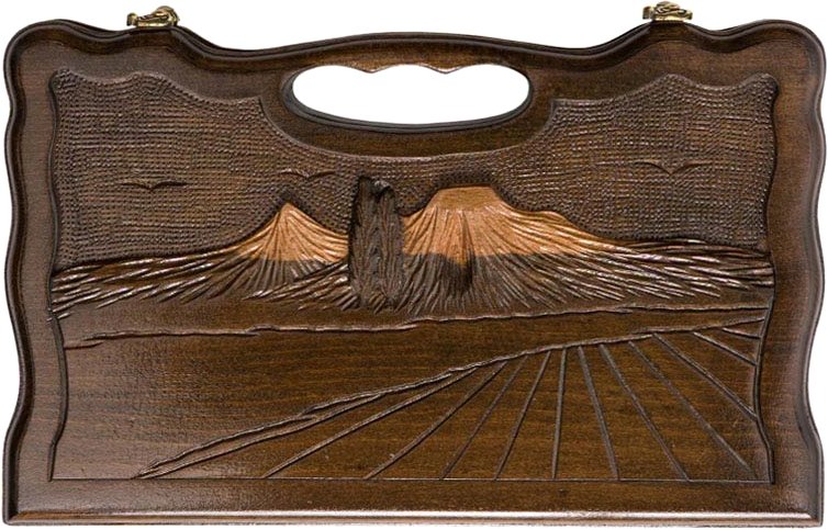 

Шашки/нарды Haleyan Арарат 30 с ручкой kh005-3