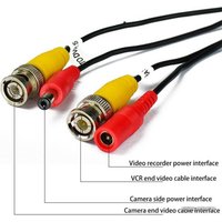 Кабель USBTOP BNC+DC (25 м, черный)