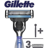 Бритвенный станок Gillette Mach3 Start 3 сменные кассеты 7702018464005