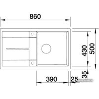 Кухонная мойка Blanco Metra 5 S (серый беж) [517348]